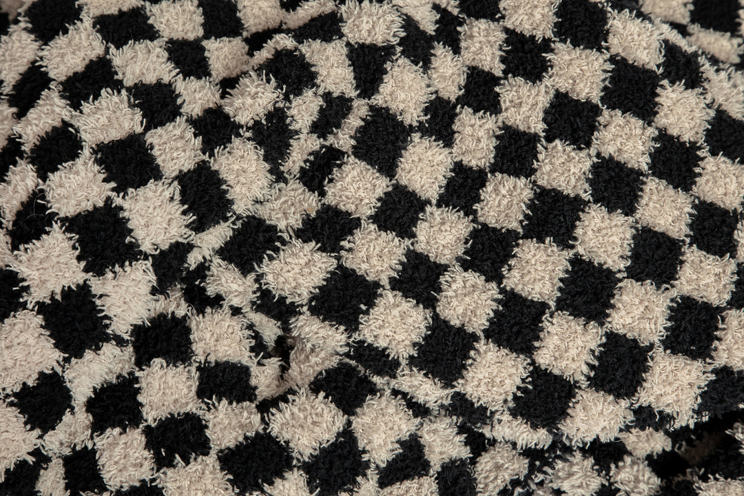 Tap Shoe & Rainy Day Check Print Extended Throw
