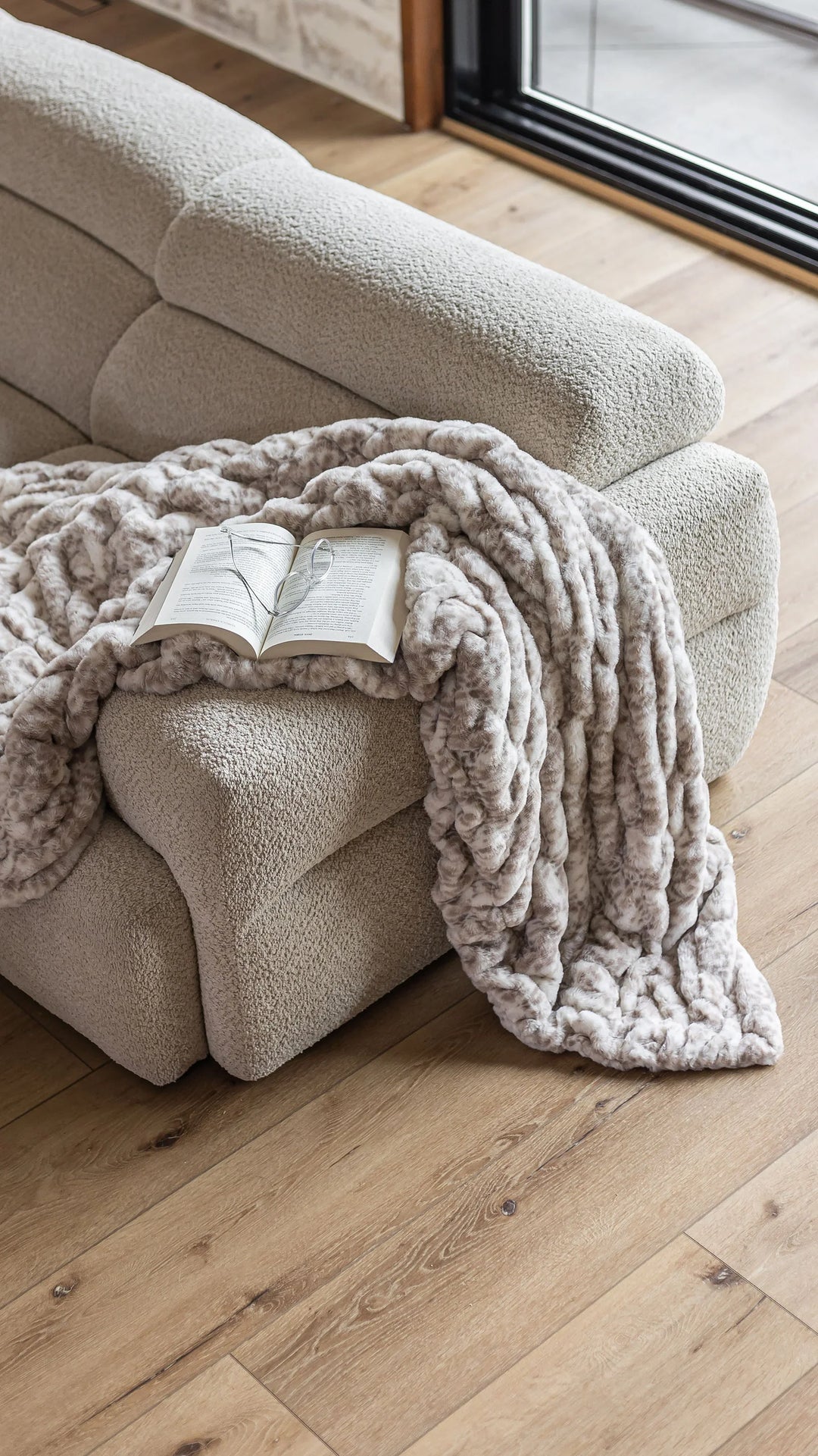 Snow Leopard Minky Blanket