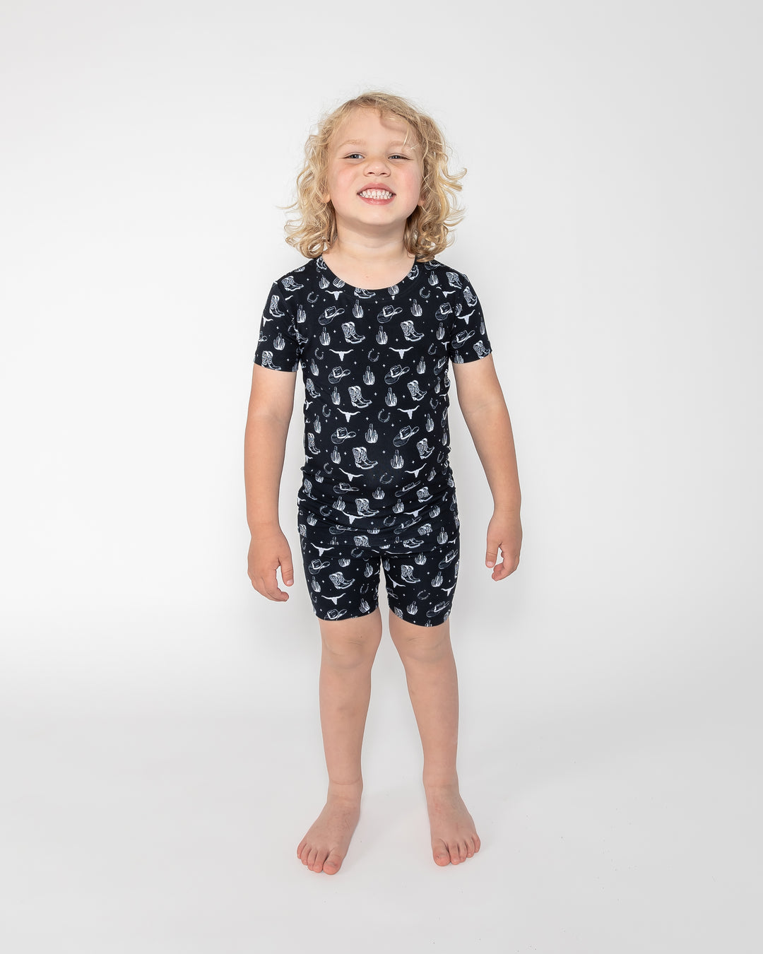 Kids Short PJ Set - Country Nights