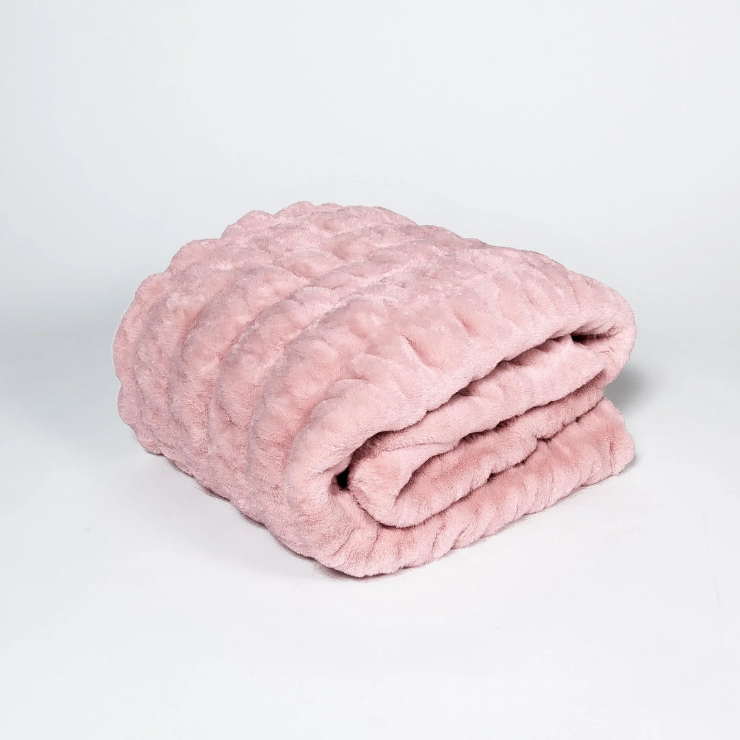Blush Pink Double-sided Minky Blanket