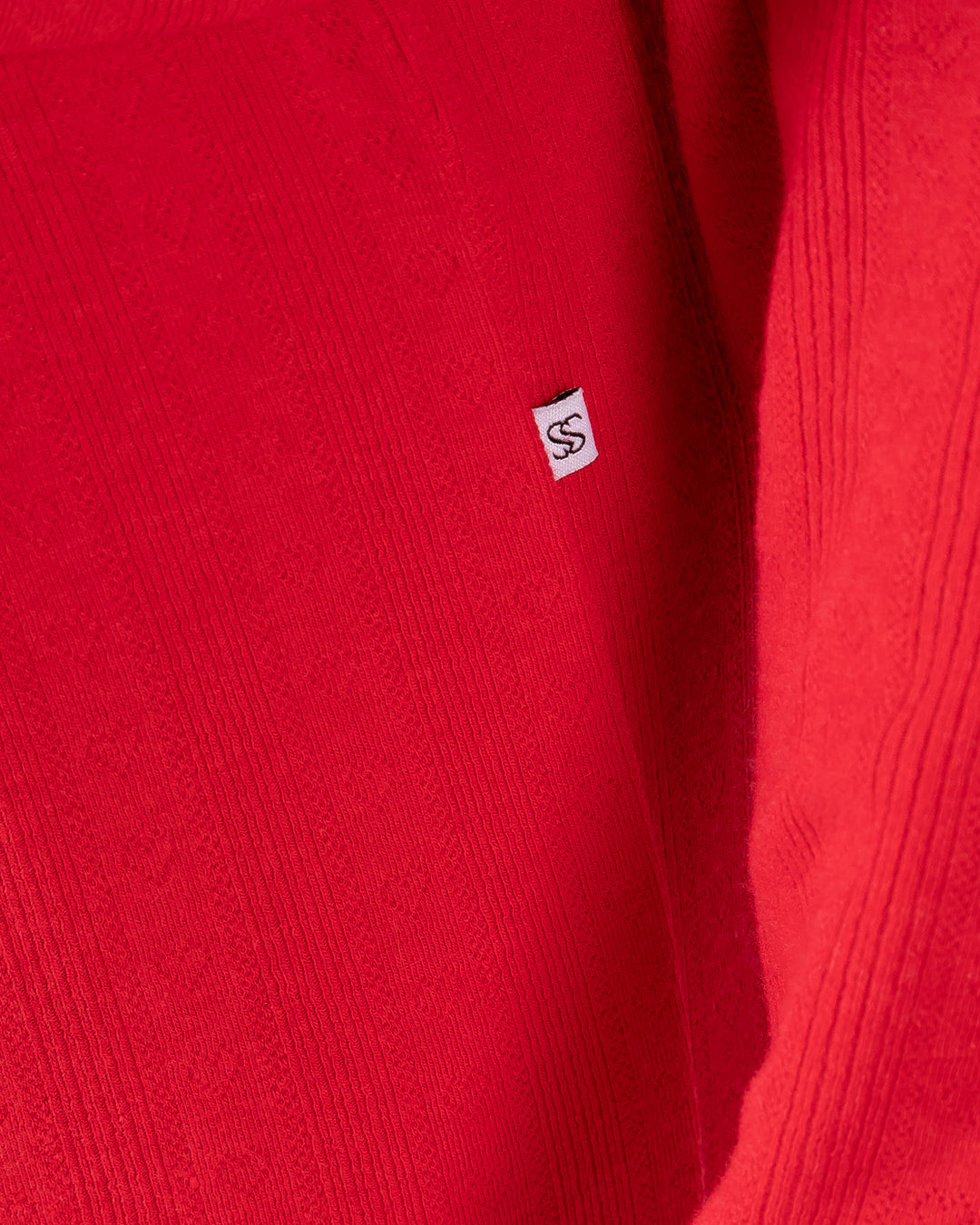 Red Two Piece Long Pajama Set