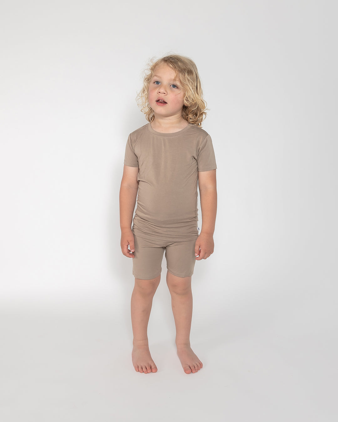 Kids Short PJ Set - Sand Dune