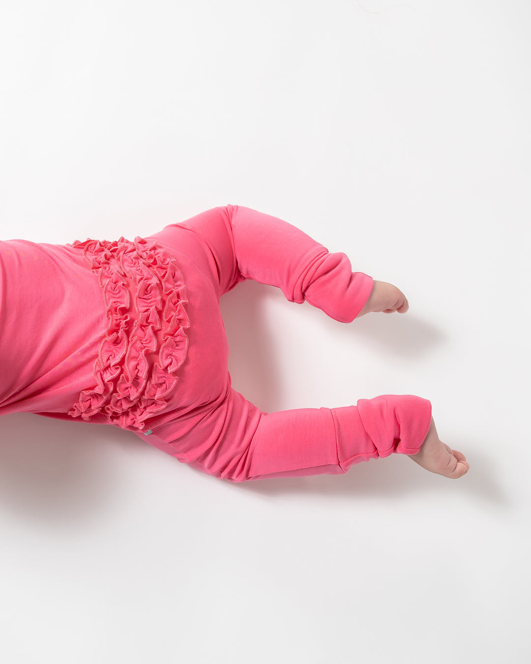 Convertible Footed Onesie - Pink Lemonade