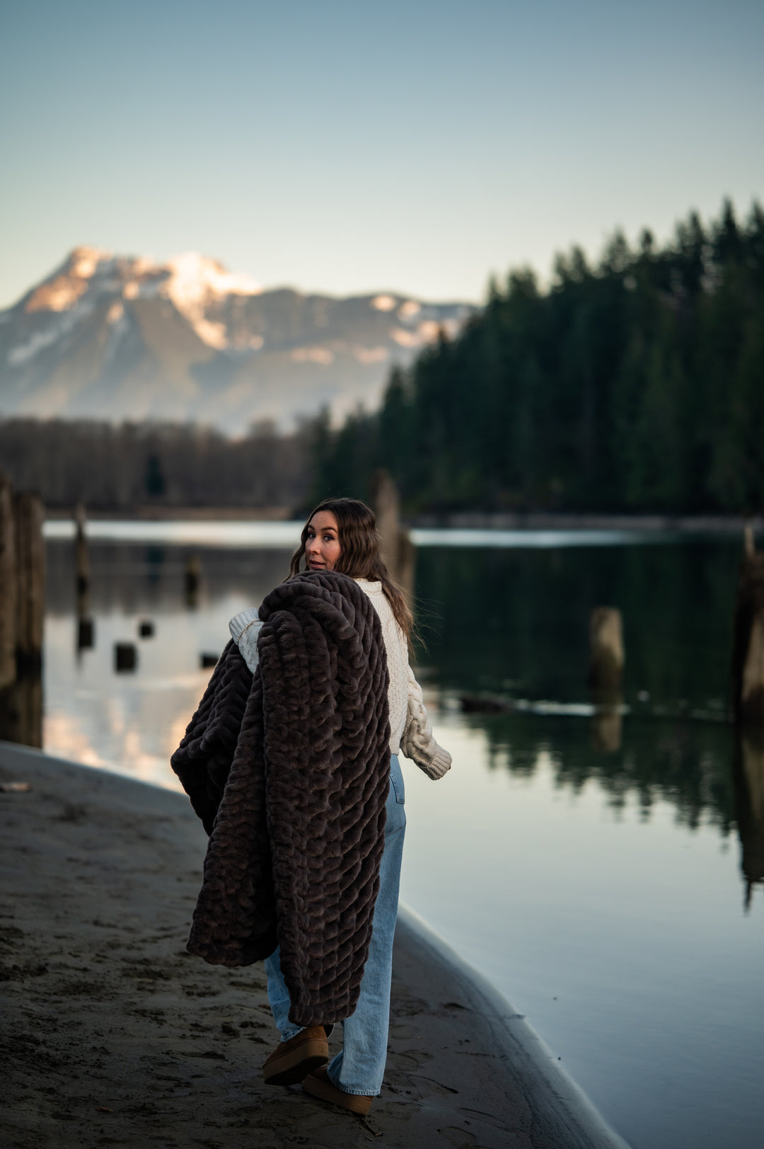 Dark Chocolate Minky Blanket