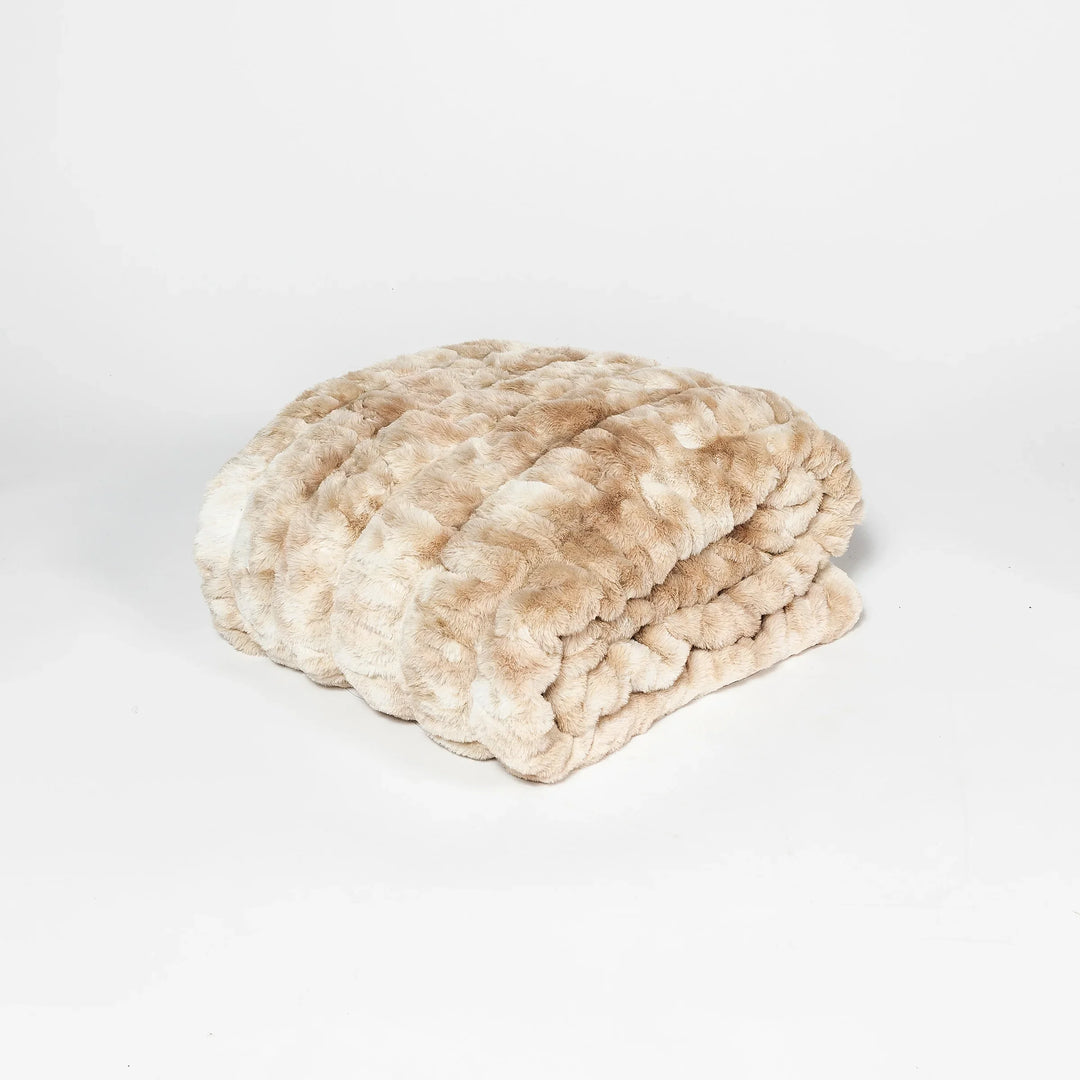 Caramel Swirl Double-sided Minky Blanket