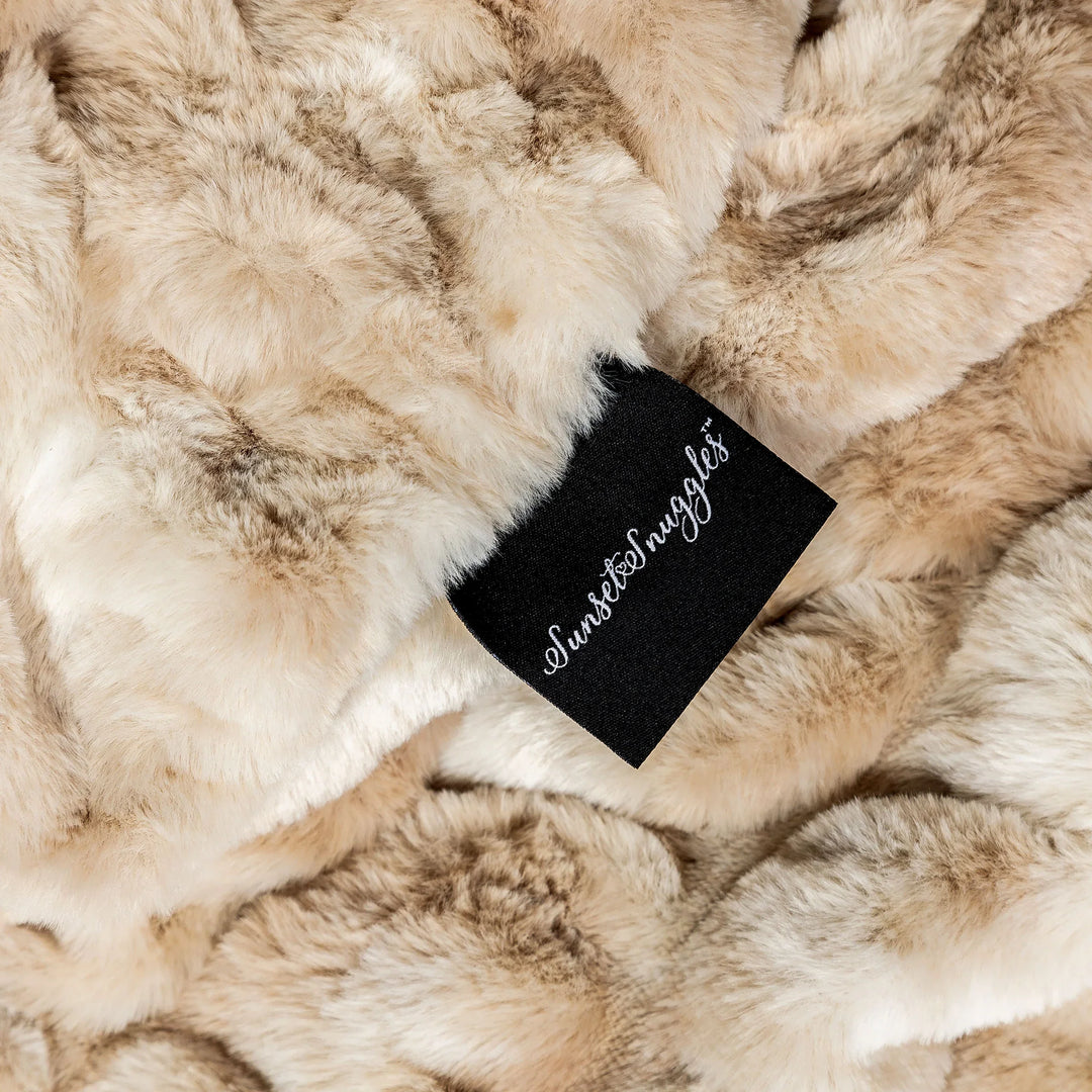 Caramel Swirl Double-sided Minky Blanket