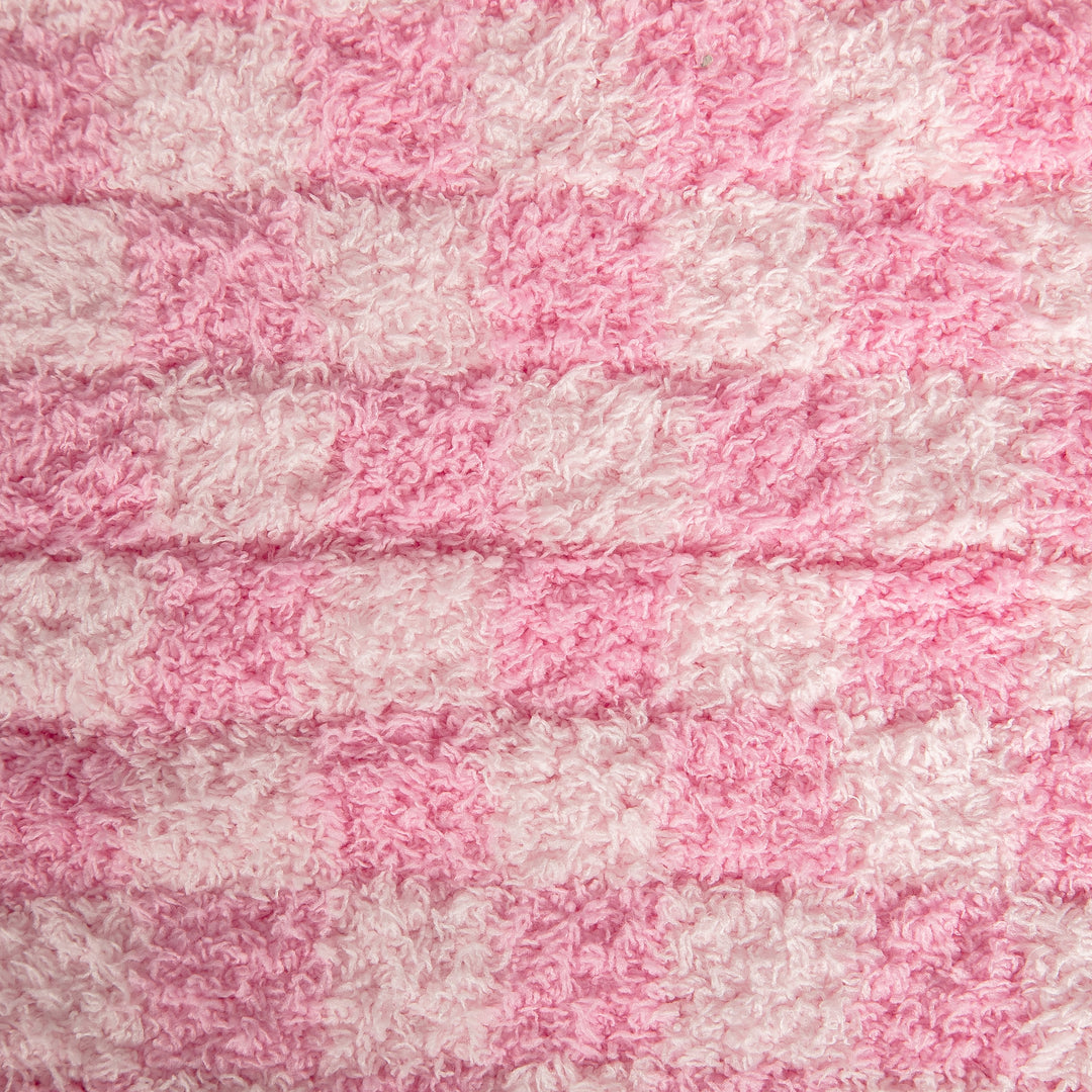 Cotton Candy Check Print Toddler Blanket