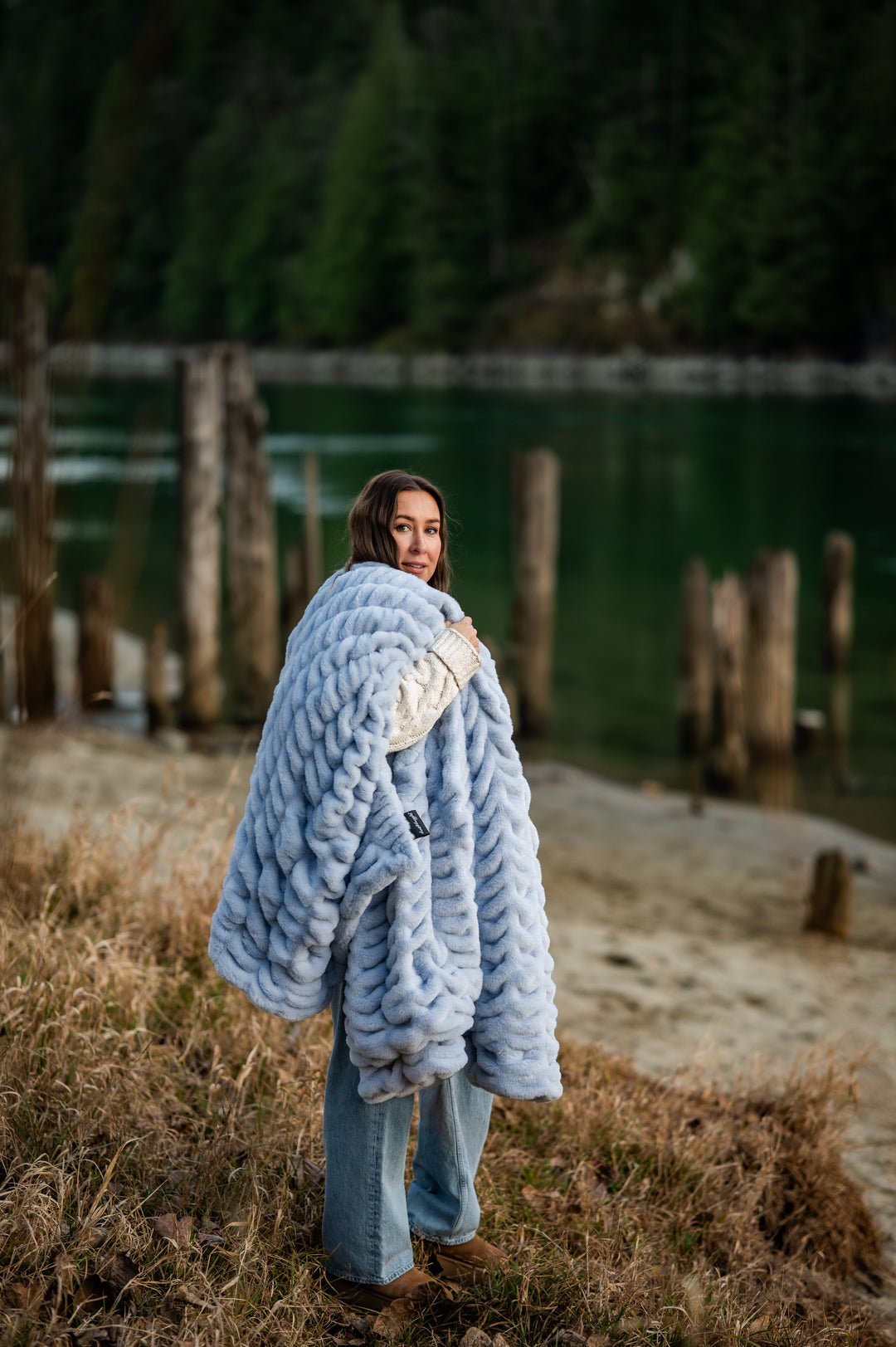 Baby Blue Minky Blanket