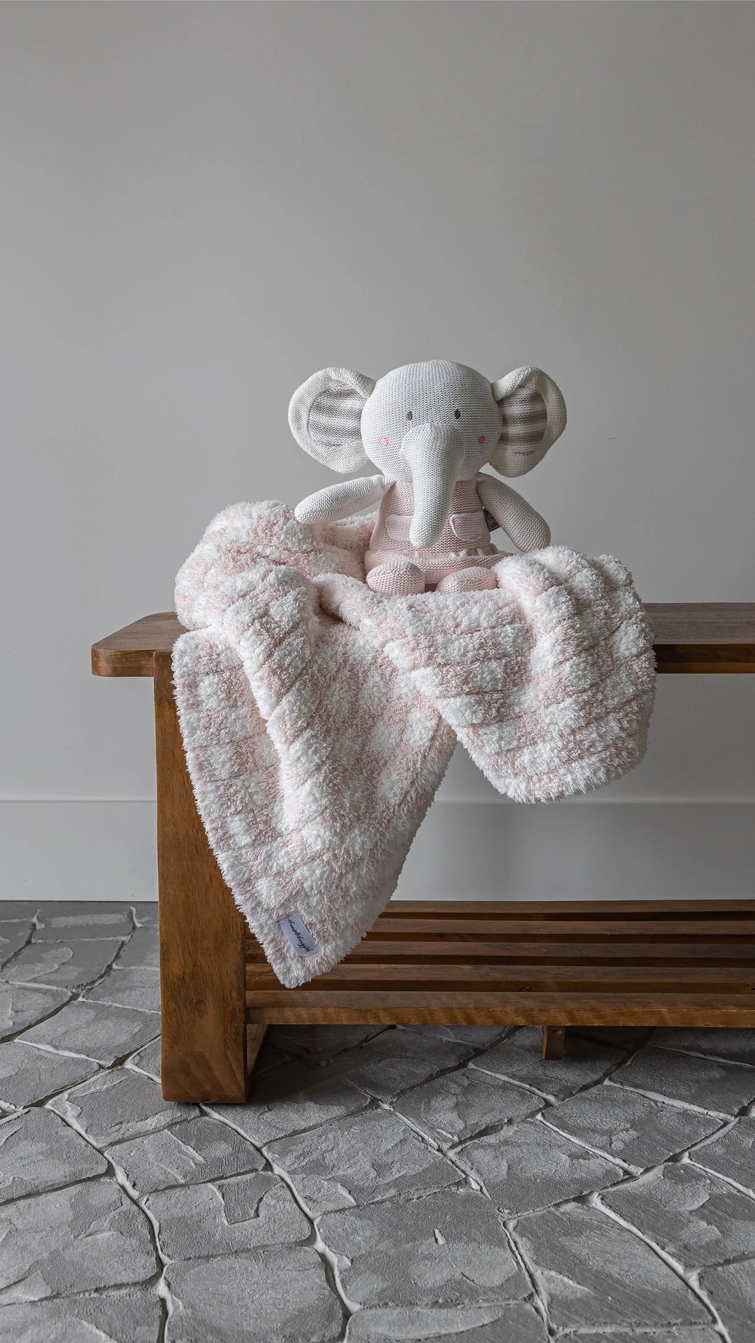 Baby Pink Check Print Toddler