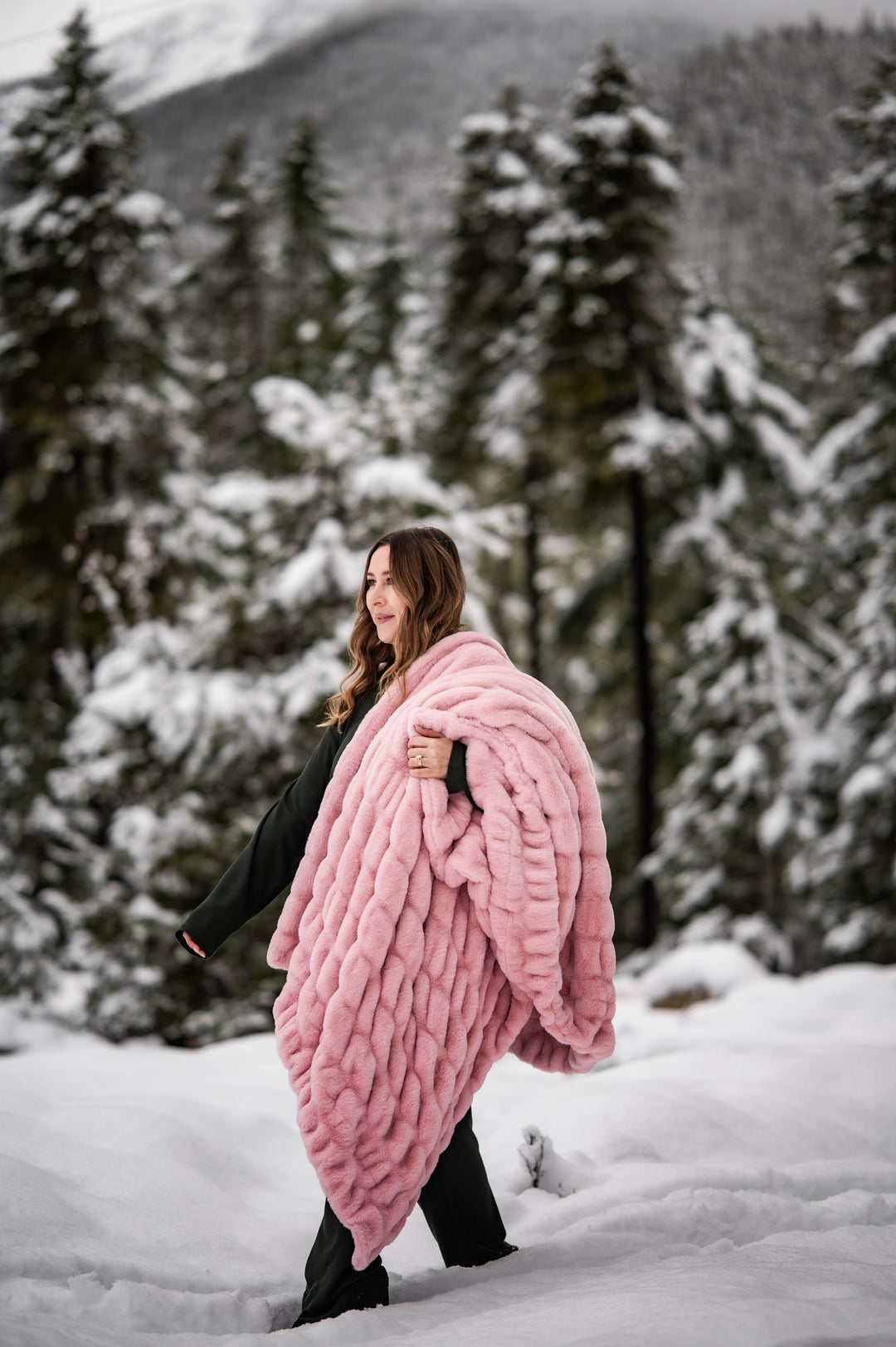 Blush Pink Double-sided Minky Blanket
