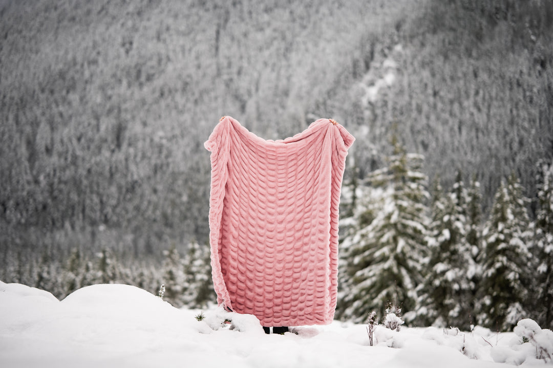 Blush Pink Double-sided Minky Blanket