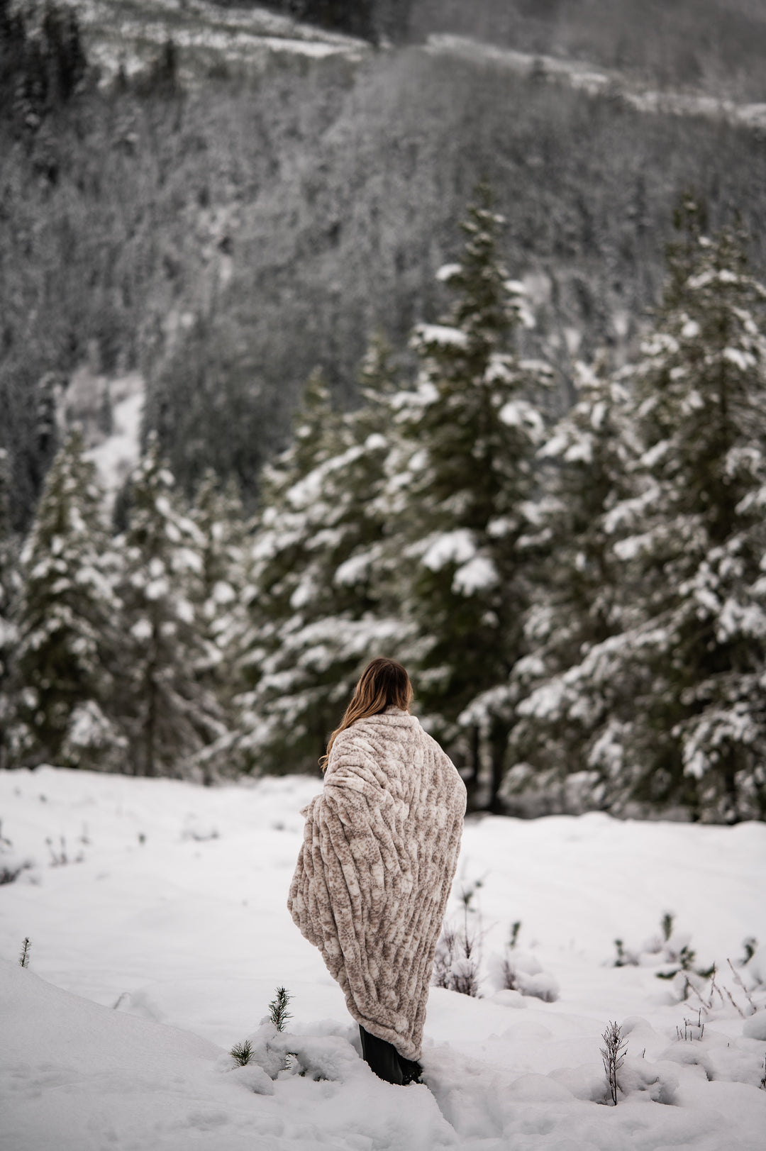 Snow Leopard Minky Blanket