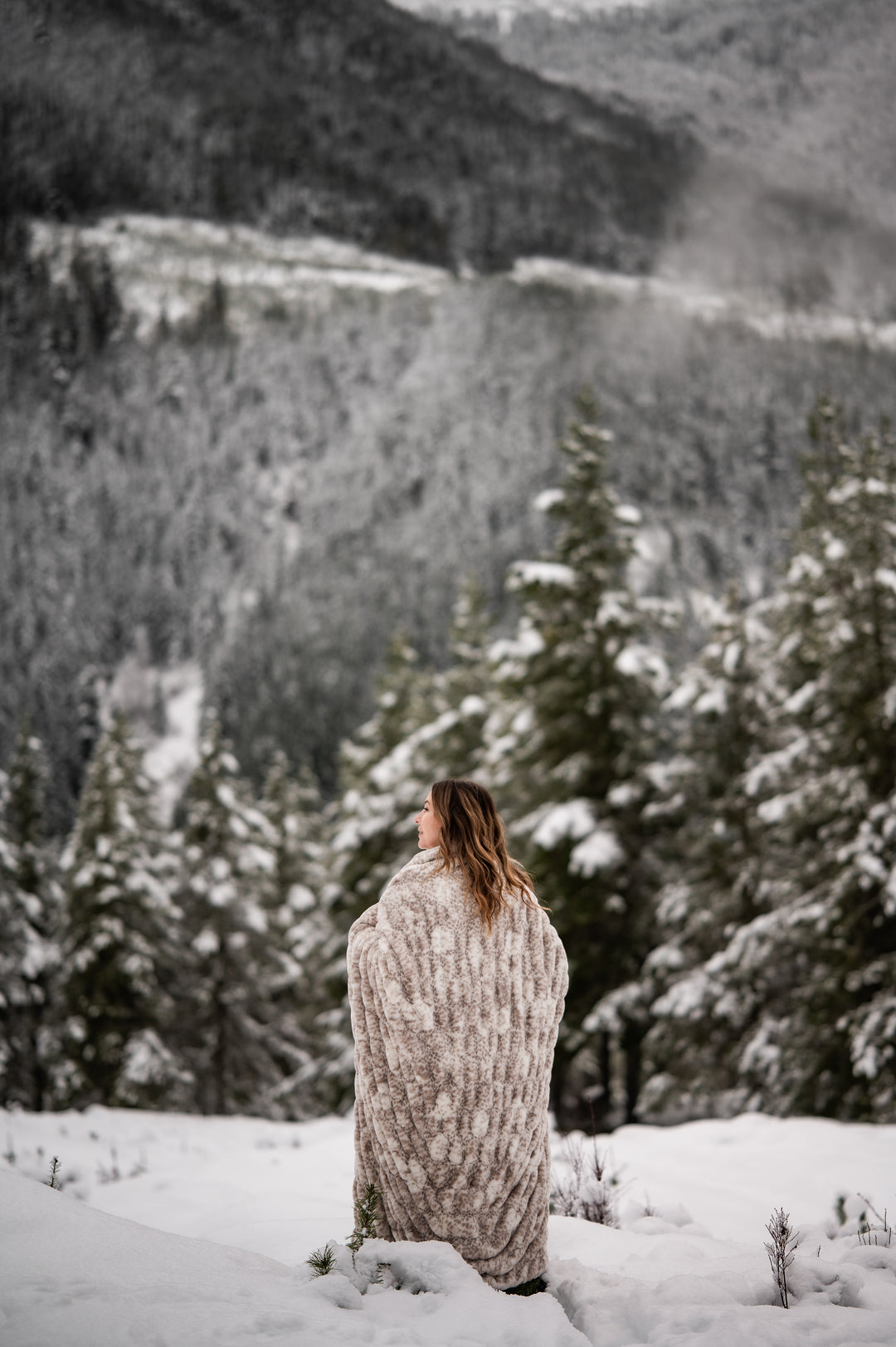 Snow Leopard Minky Blanket