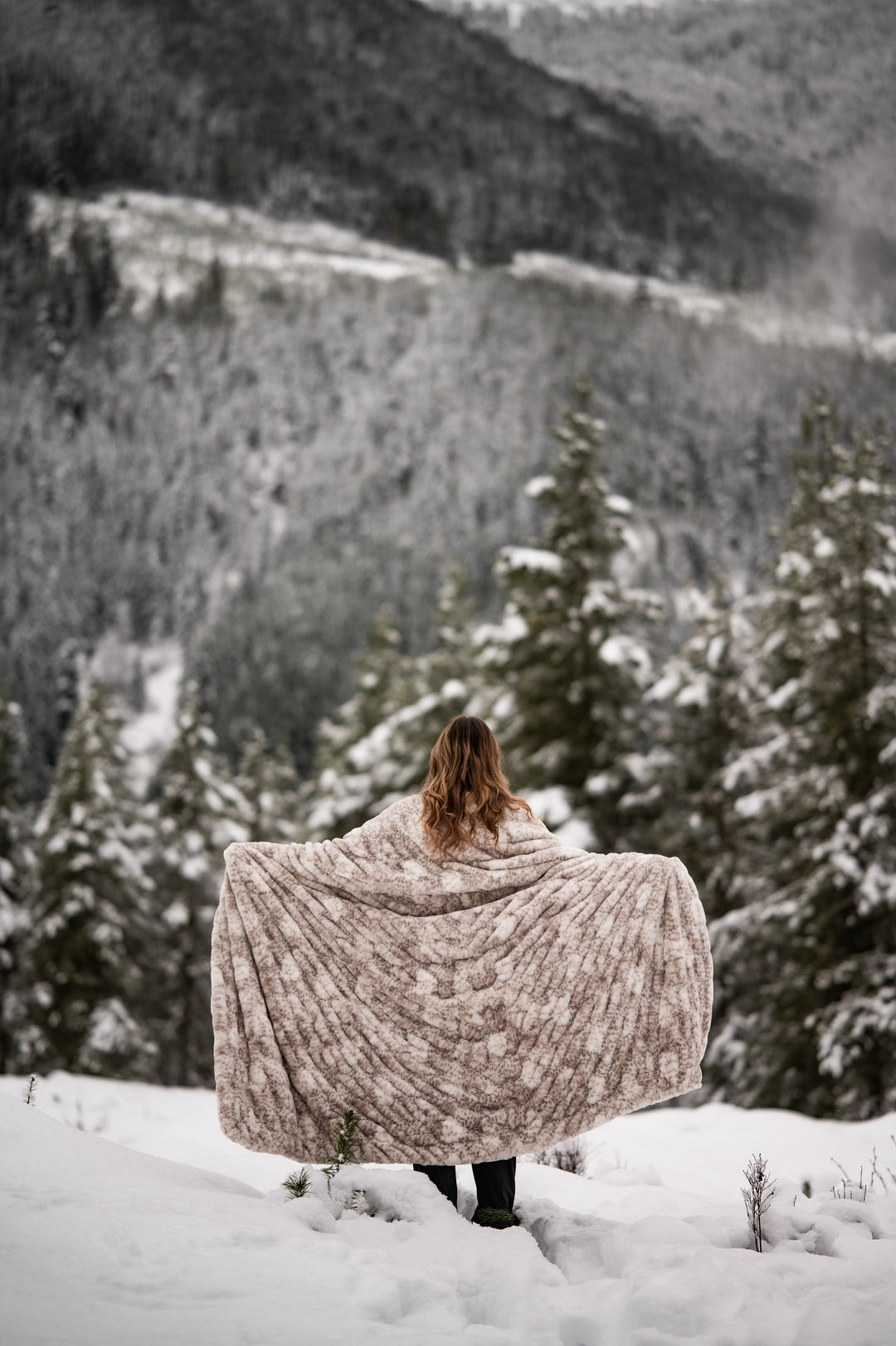 Snow Leopard Minky Blanket