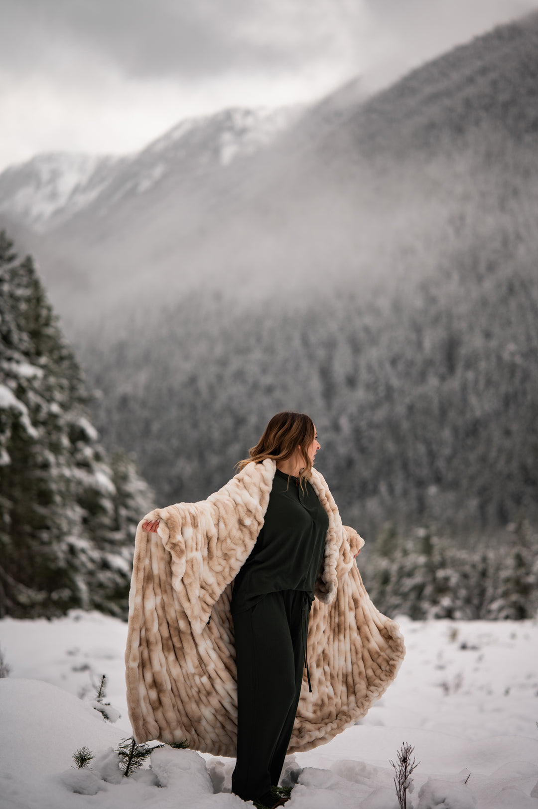 Deep Forest Green Waffle Unisex Long Pajama Set