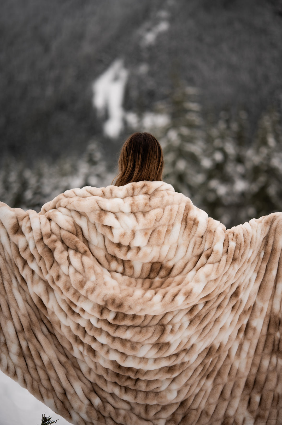 Smokey Clouds Minky Blanket