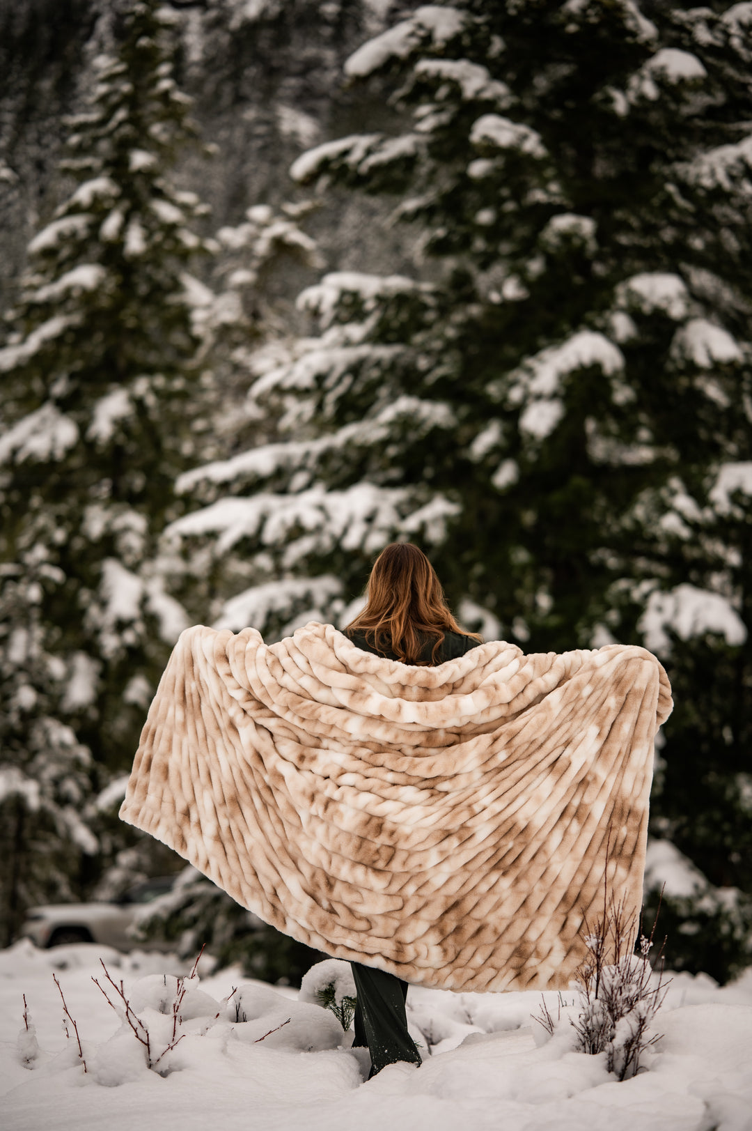 Smokey Clouds Minky Blanket