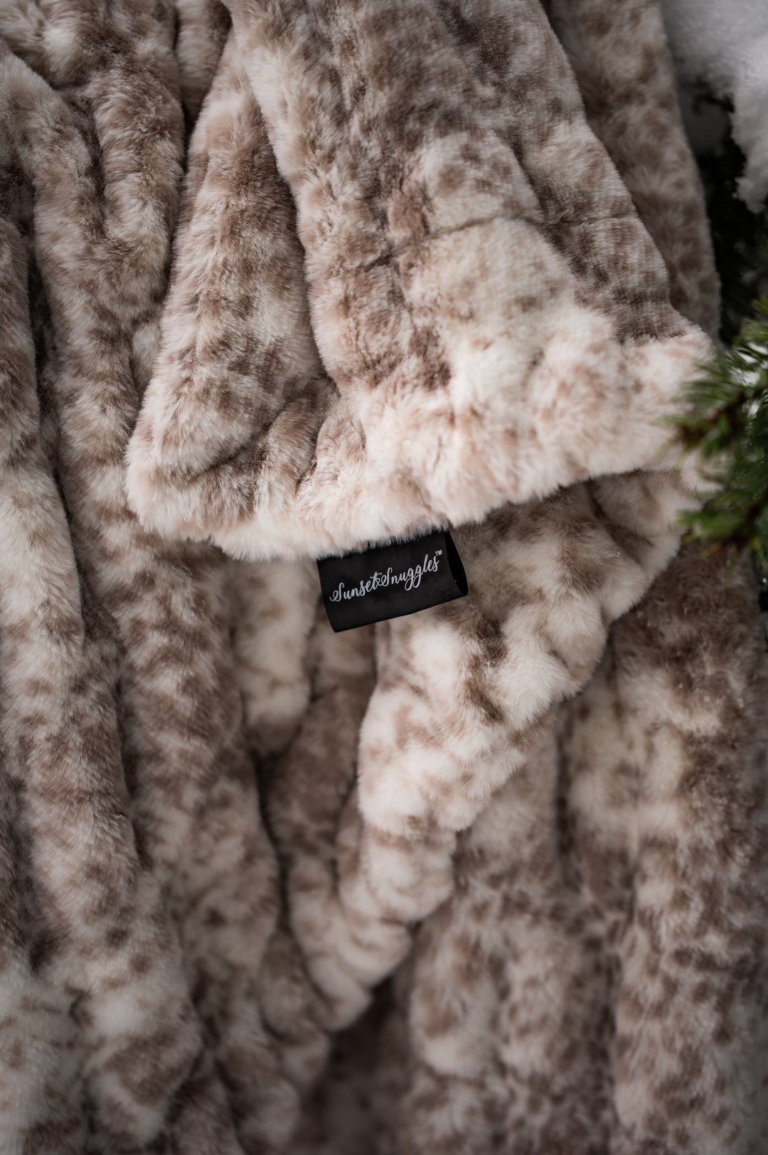 Snow Leopard Minky Blanket