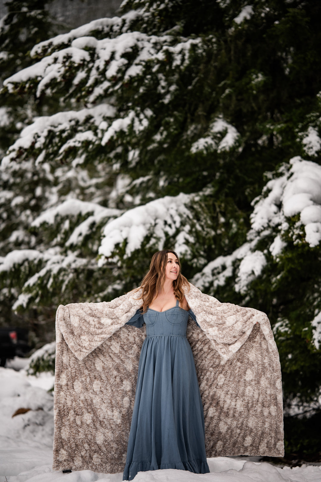 Snow Leopard Minky Blanket
