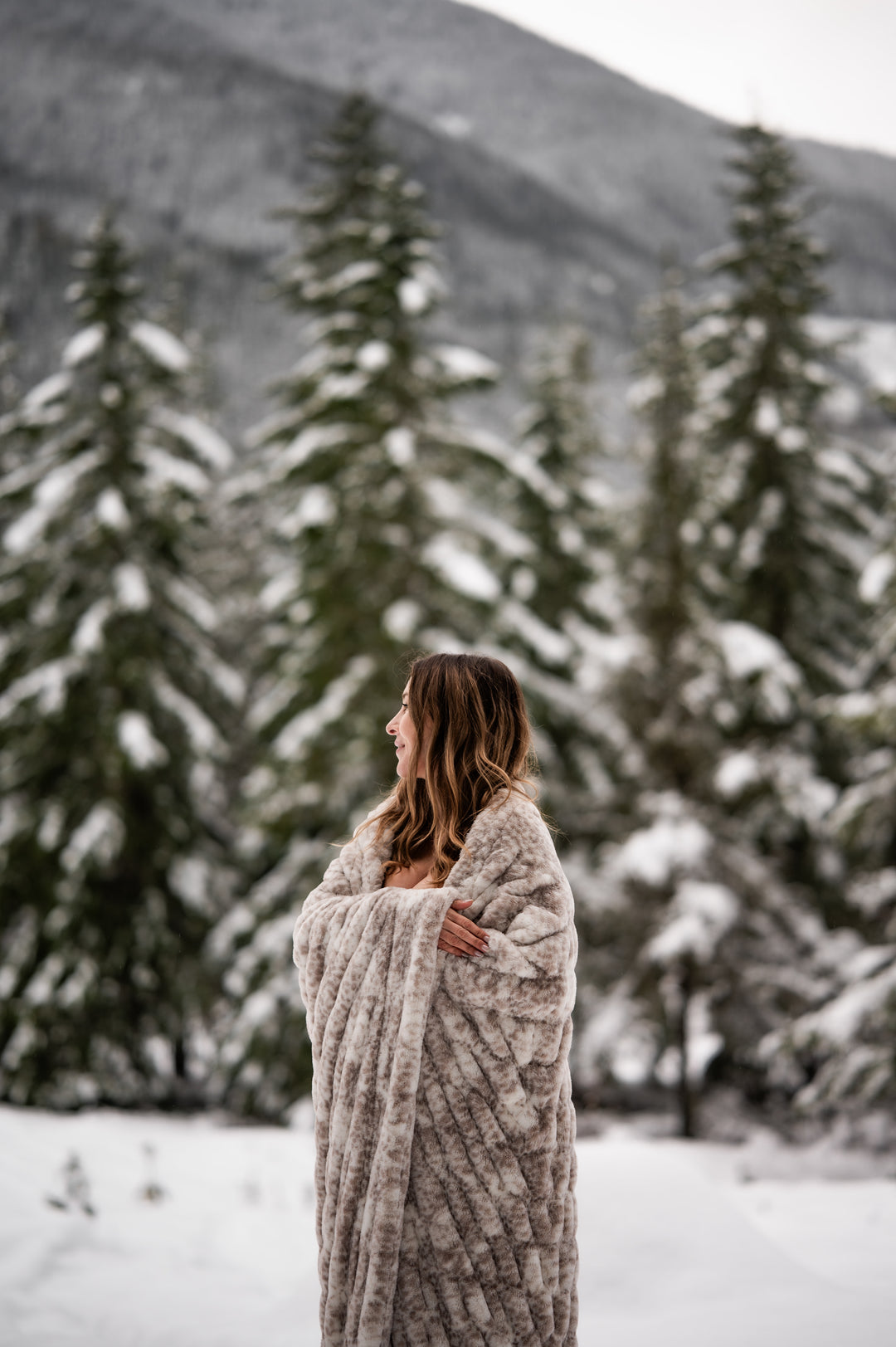 Snow Leopard Minky Blanket