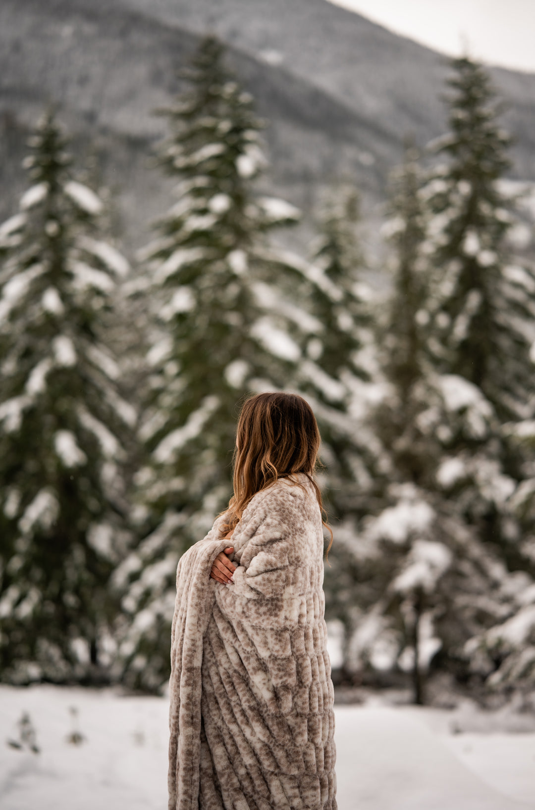 Snow Leopard Minky Blanket