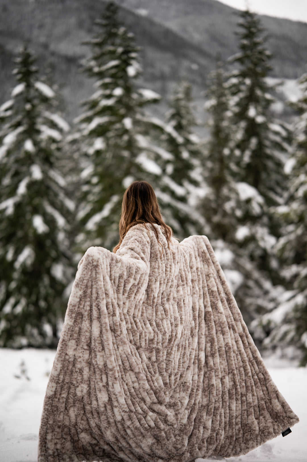 Snow Leopard Minky Blanket