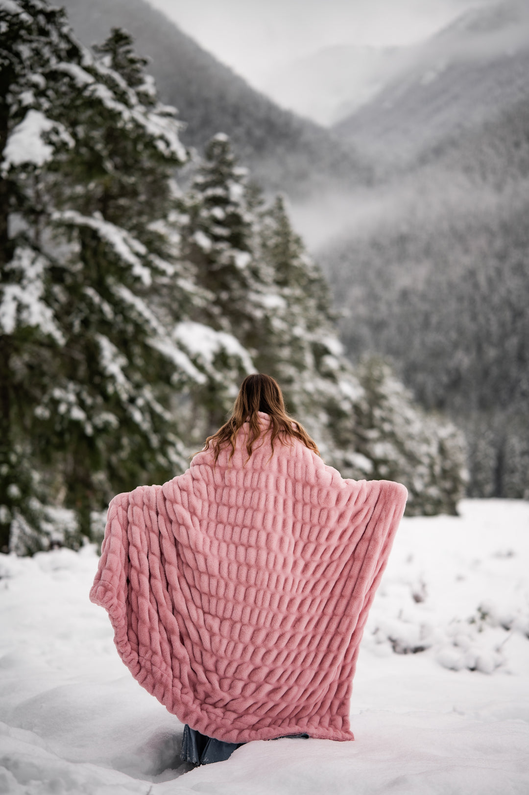Blush Pink Double-sided Minky Blanket