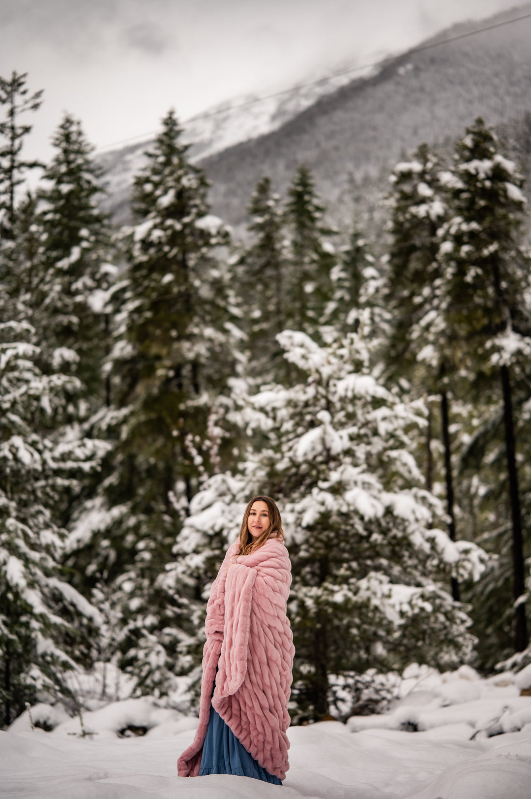 Blush Pink Double-sided Minky Blanket
