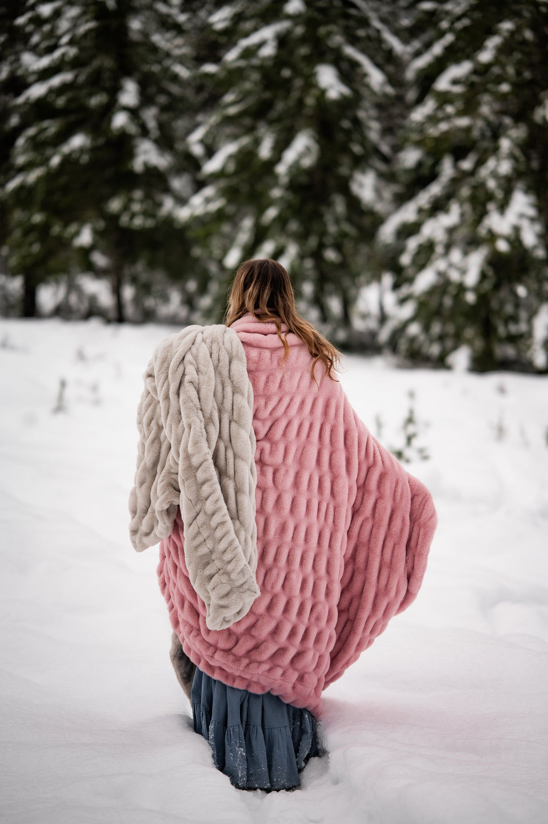Blush Pink Double-sided Minky Blanket