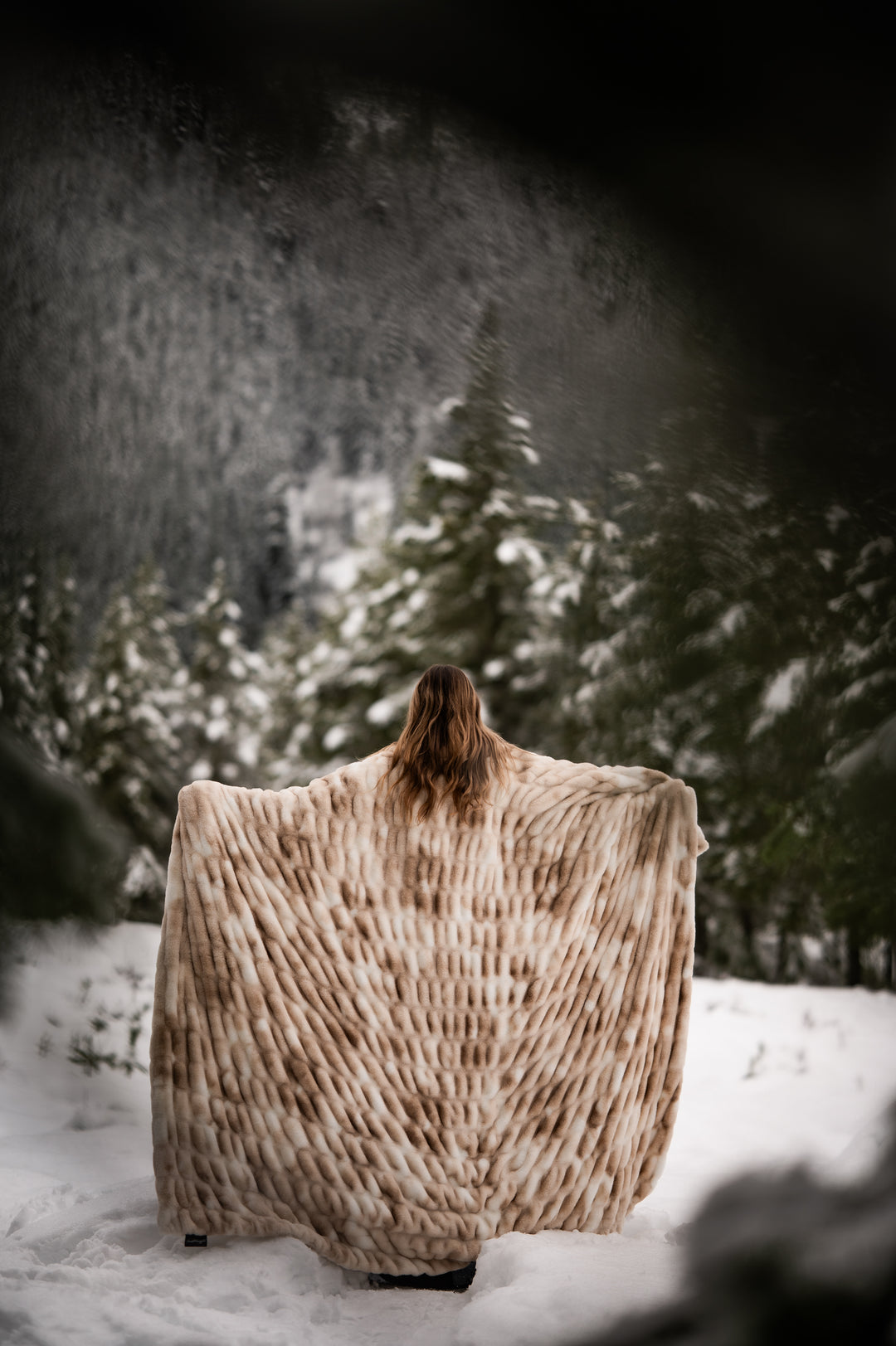 Smokey Clouds Minky Blanket