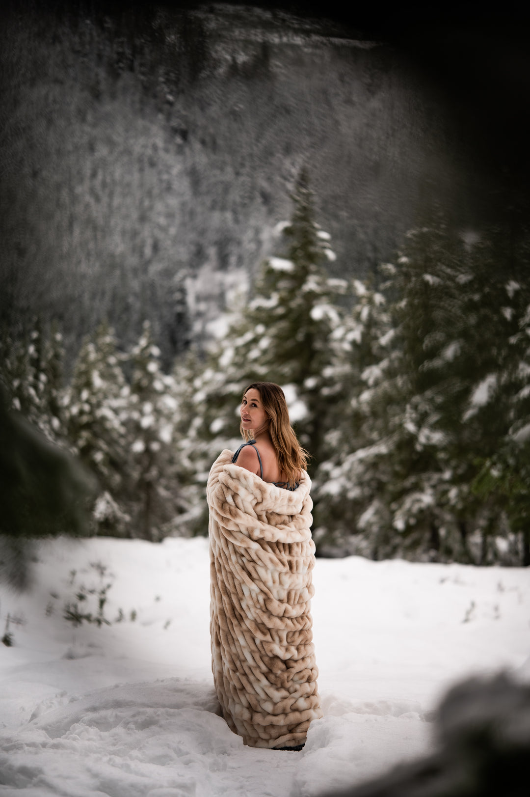 Smokey Clouds Minky Blanket