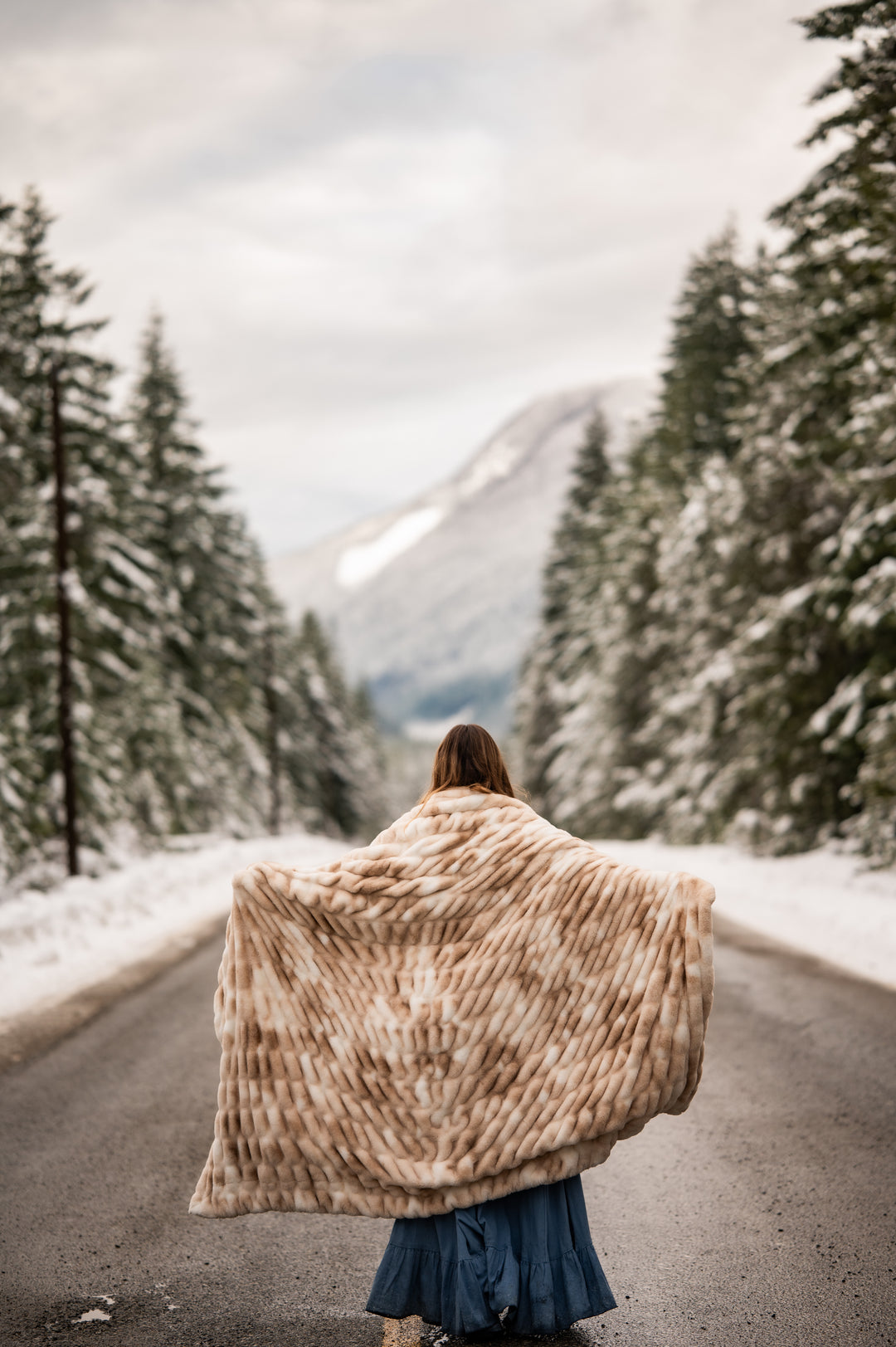Smokey Clouds Minky Blanket