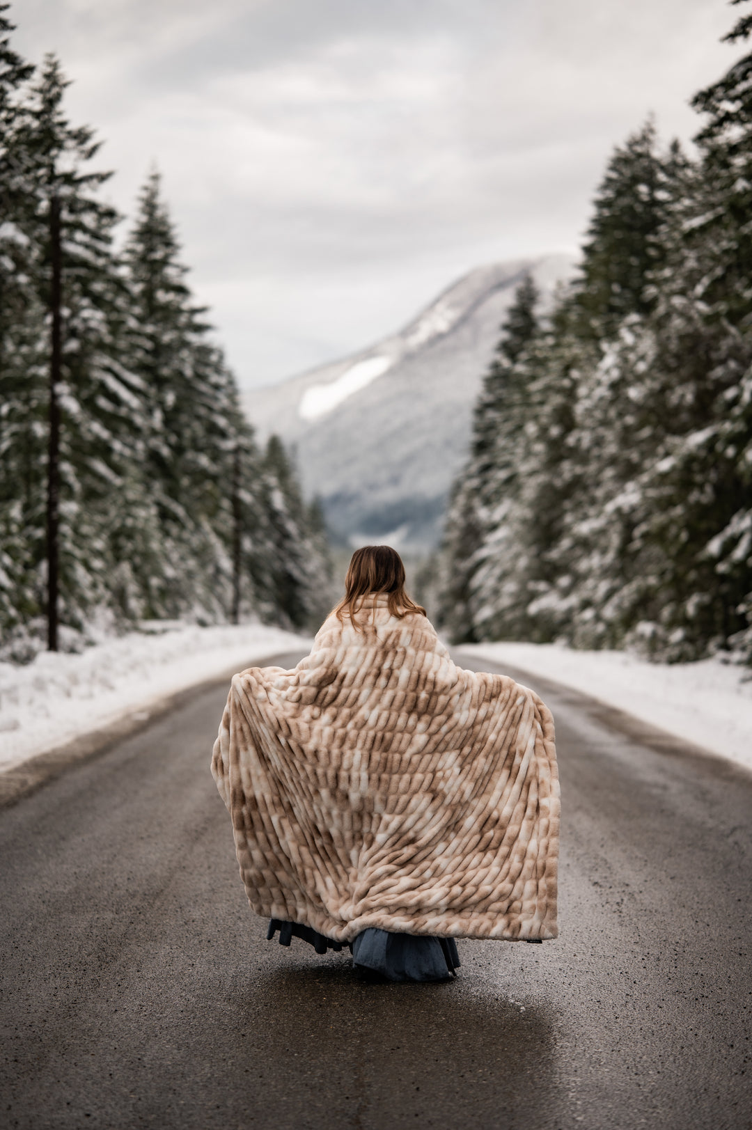 Smokey Clouds Minky Blanket