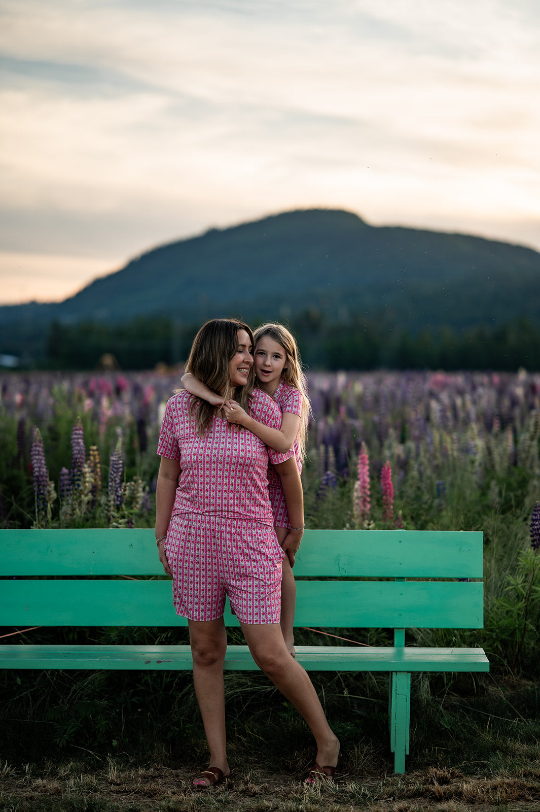Kids Short PJ Set - Rose & Bows