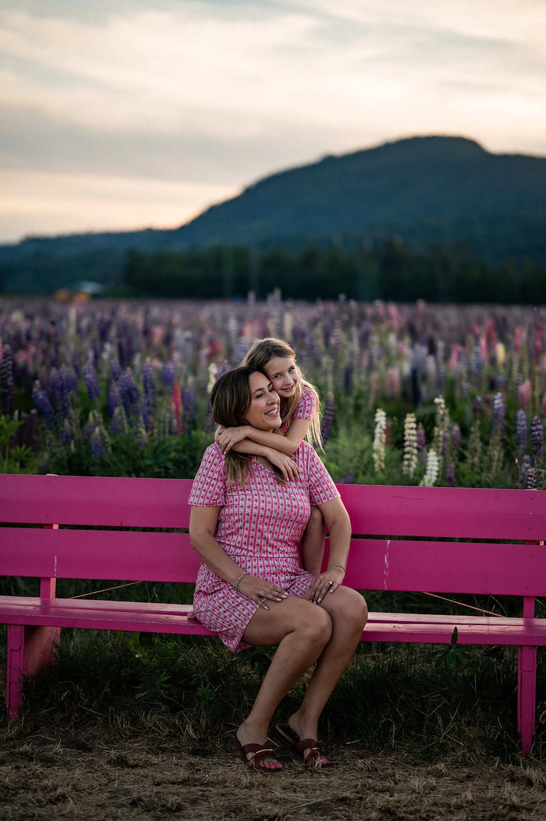 Ladies T-Shirt & Short PJ Set - Rose & Bows