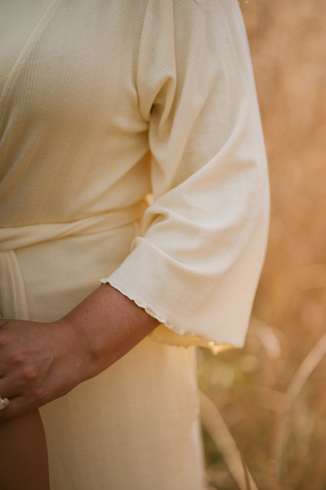 Ladies Robe - Pastel Yellow