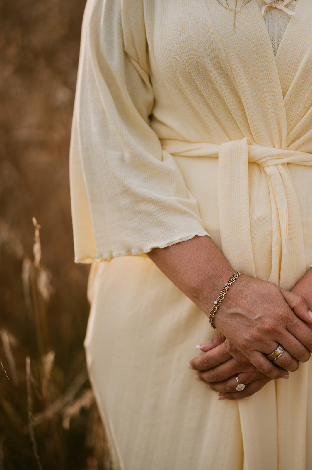 Ladies Robe - Pastel Yellow