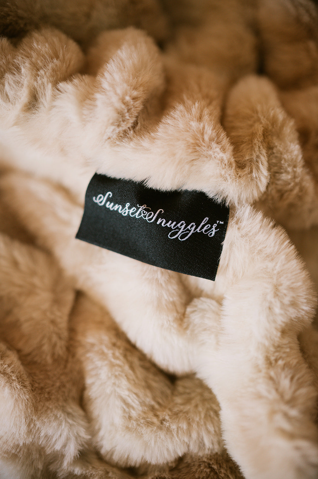 Caramel Swirl Double-sided Minky Blanket