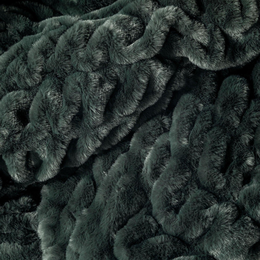 Deep Forest Green Minky Blanket