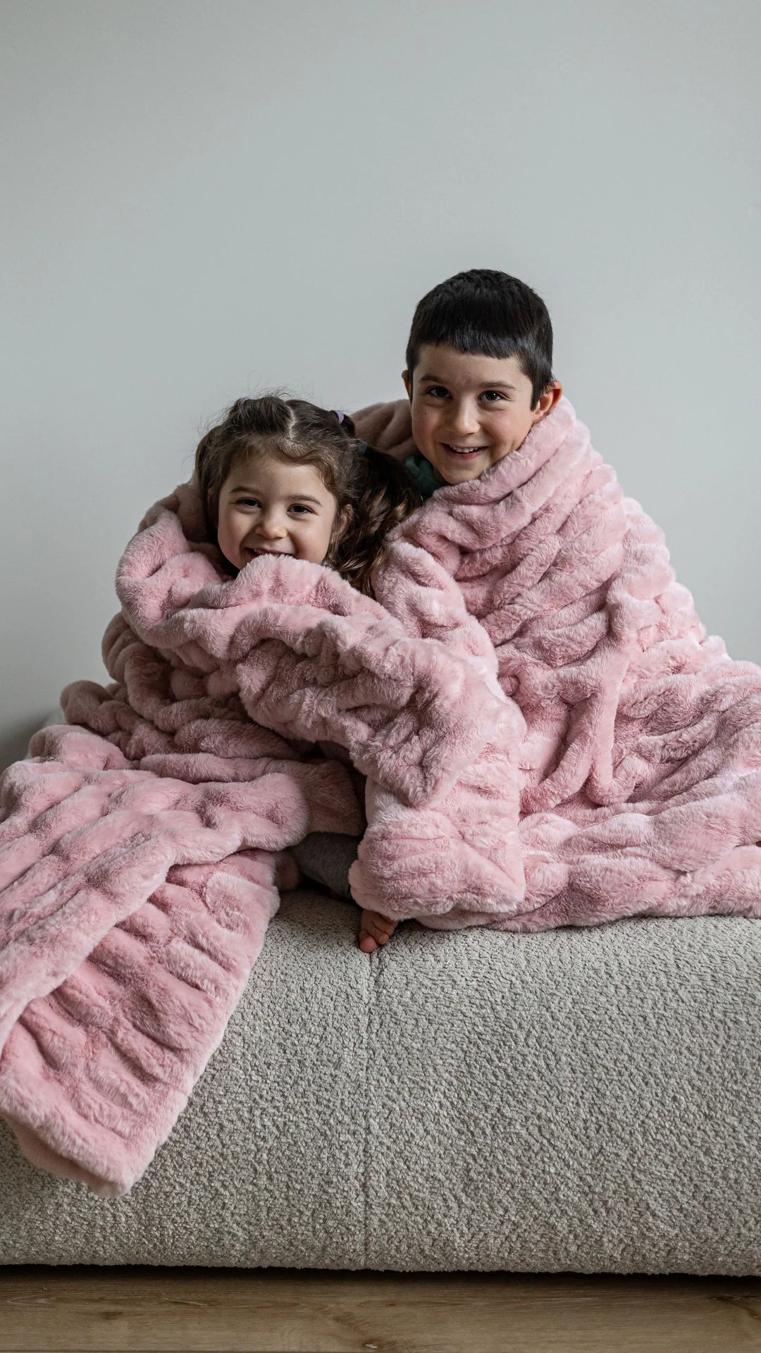 Blush Pink Double-sided Minky Blanket