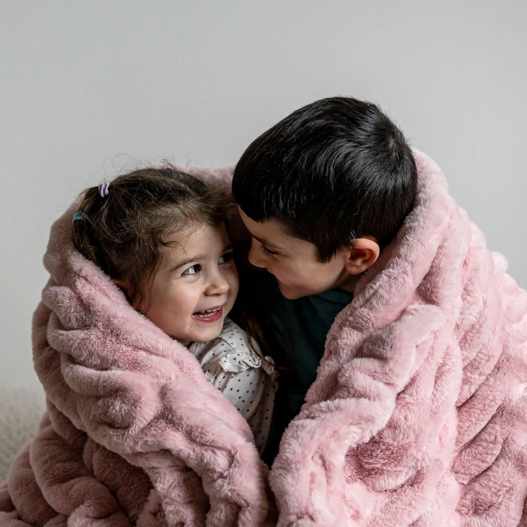 Blush Pink Double-sided Minky Blanket