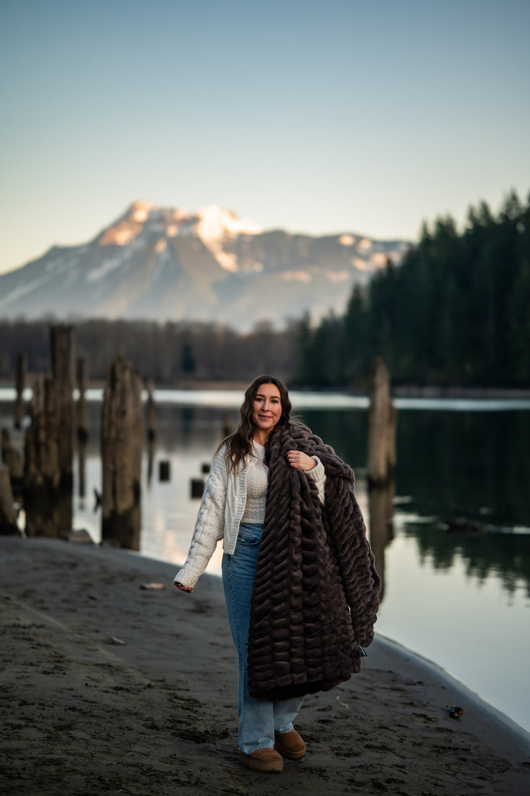 Dark Chocolate Minky Blanket