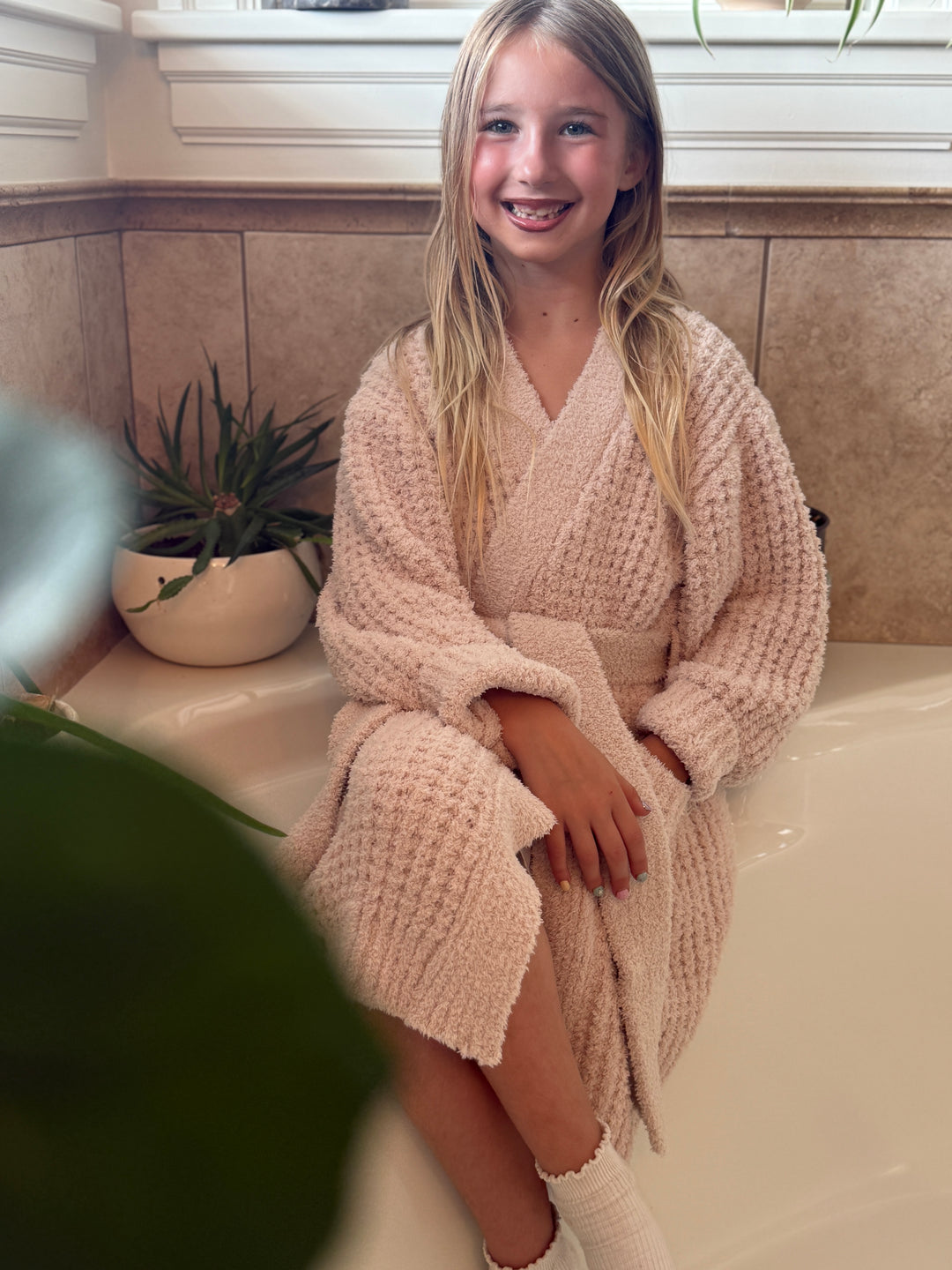 Childrens Waffle Robe