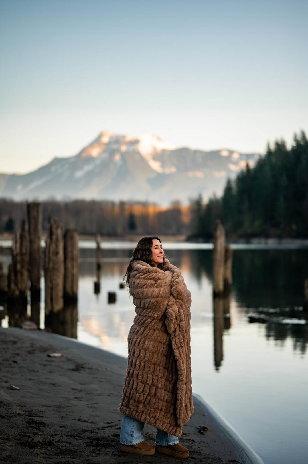 Mushroom Minky Blanket