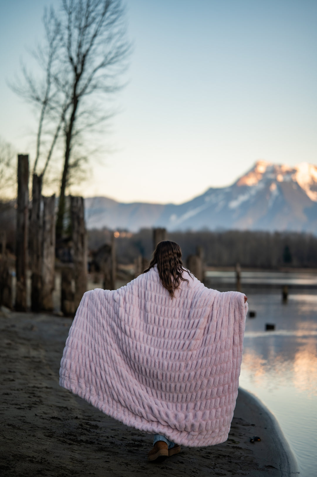 Lavender Lilac Minky Blanket