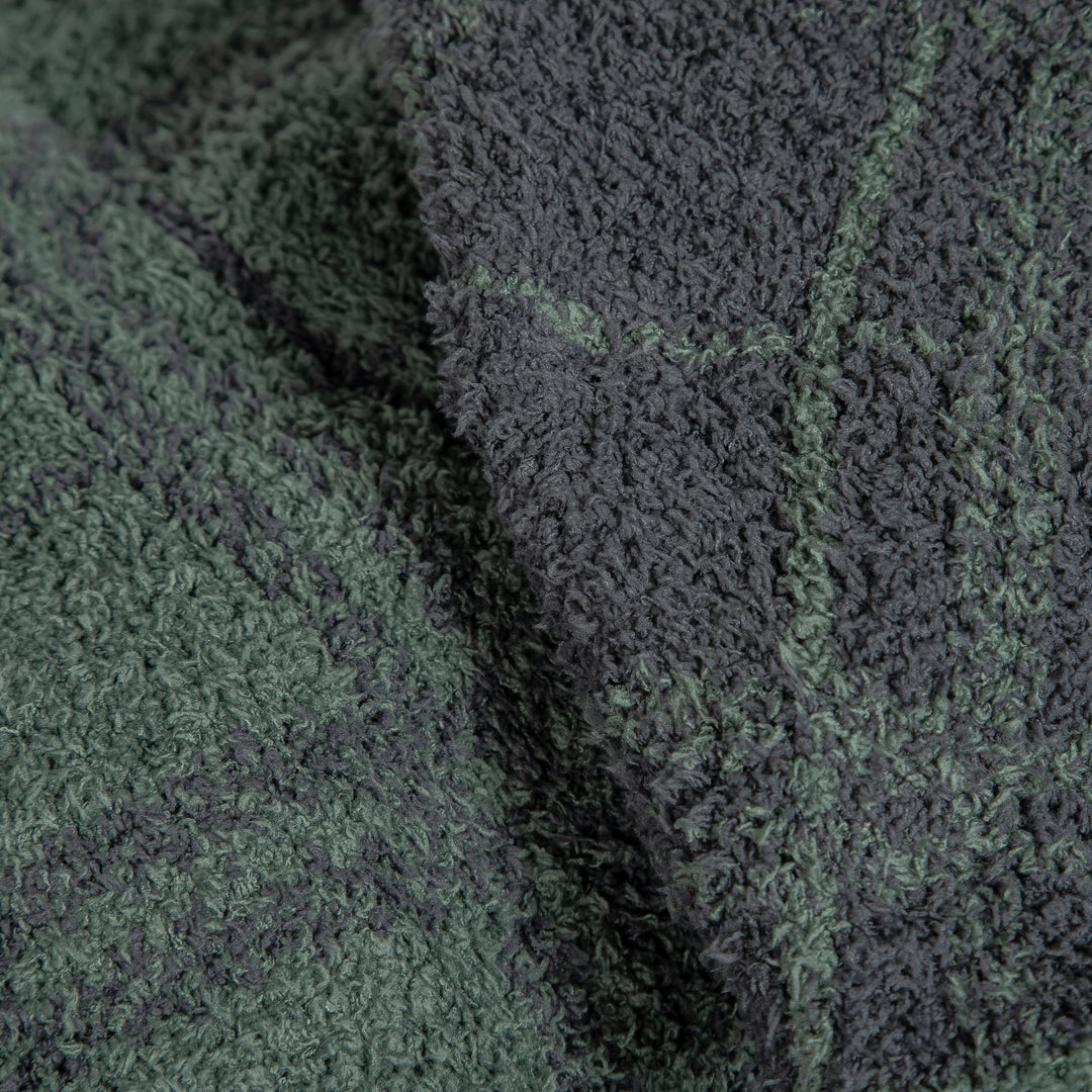 Forest and Turbulence Plaid Print Throw