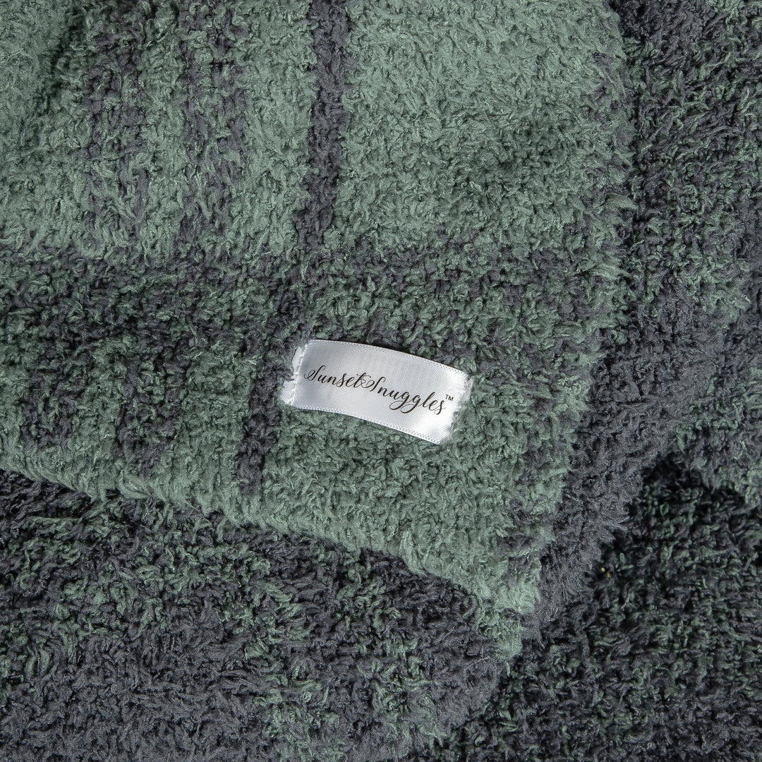 Forest and Turbulence Plaid Print Throw