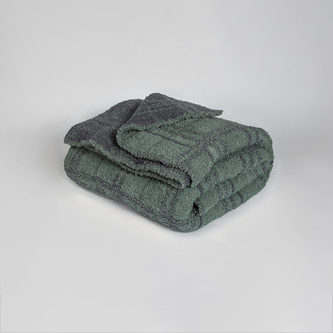 Forest and Turbulence Plaid Print Throw