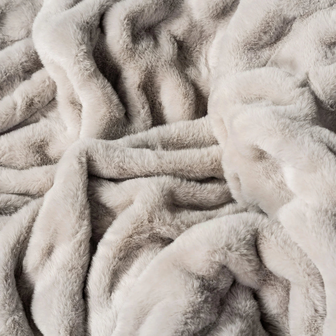 Greige Double-sided Minky Blanket