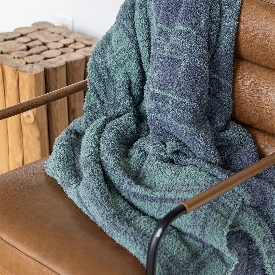 Forest and Turbulence Plaid Print Throw